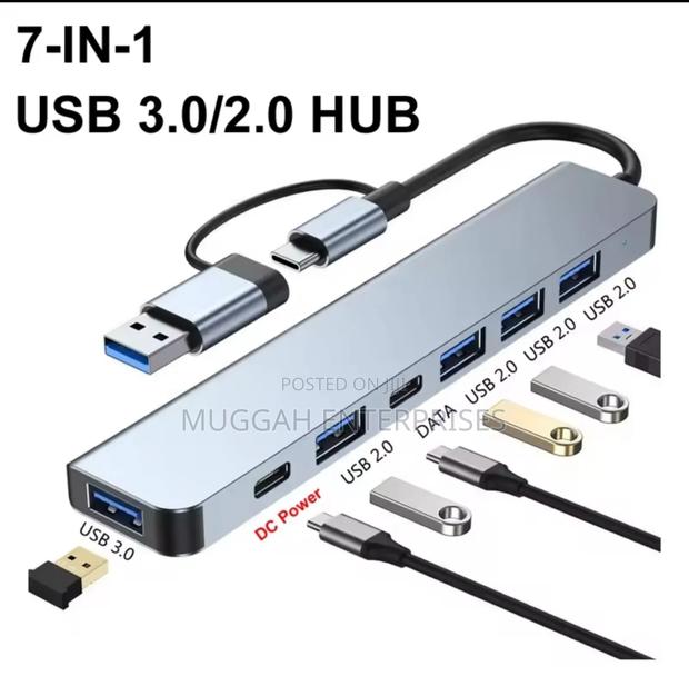 7 in 2 Usb Type C Hub Adapter