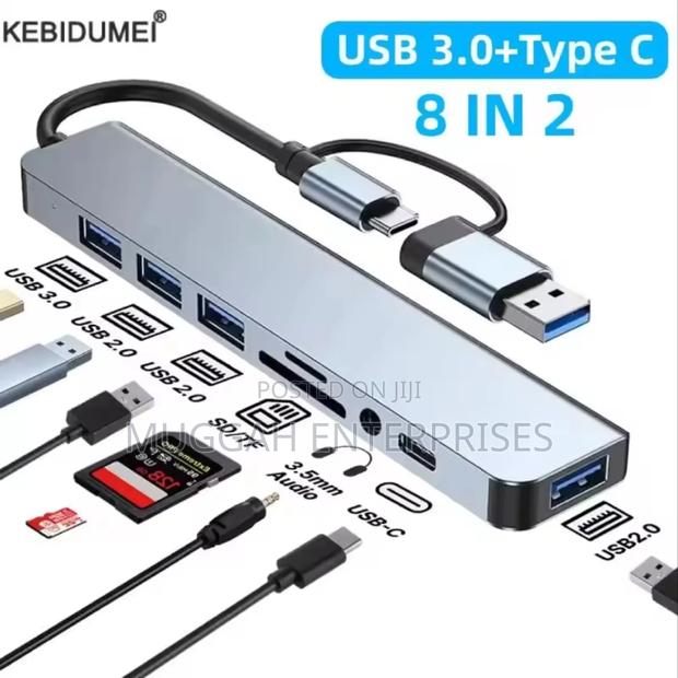 8 in 1 Type C Usb Hub Adapter