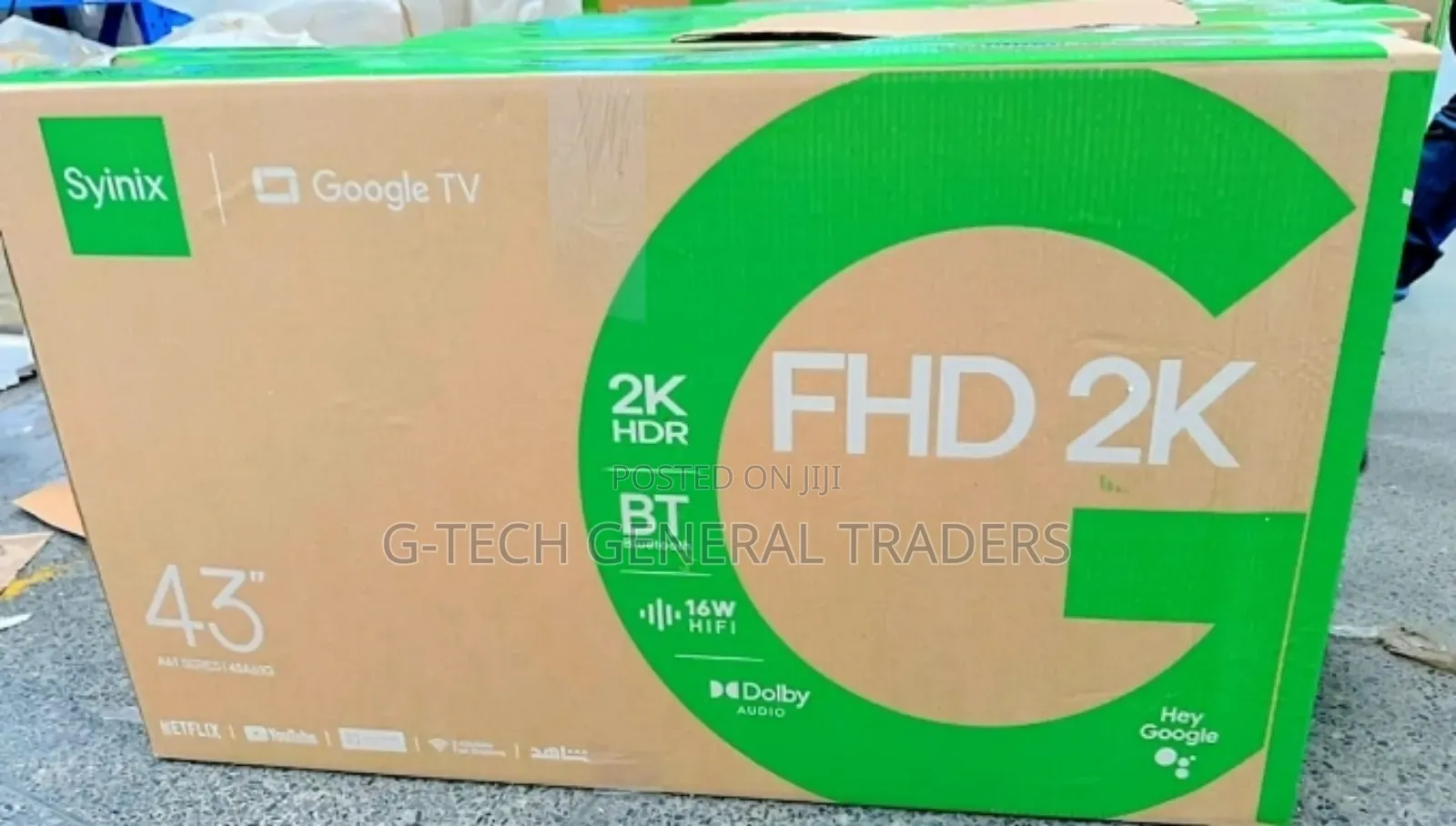 Syinix 43inch A2k Fhd Frameless Google Tv With Bluetooth