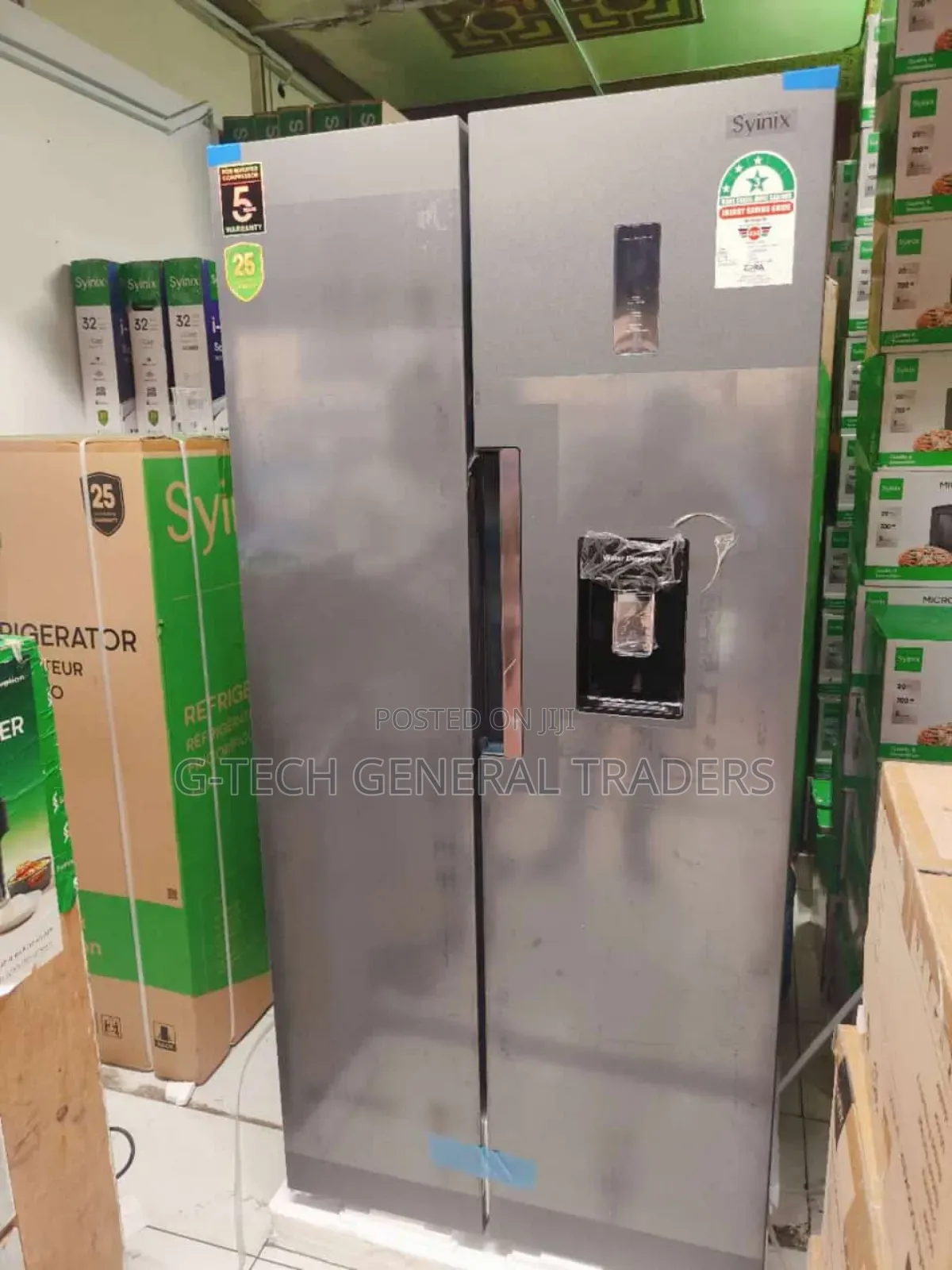 Syinix Side by Side 460l 2 Door Refrigerator