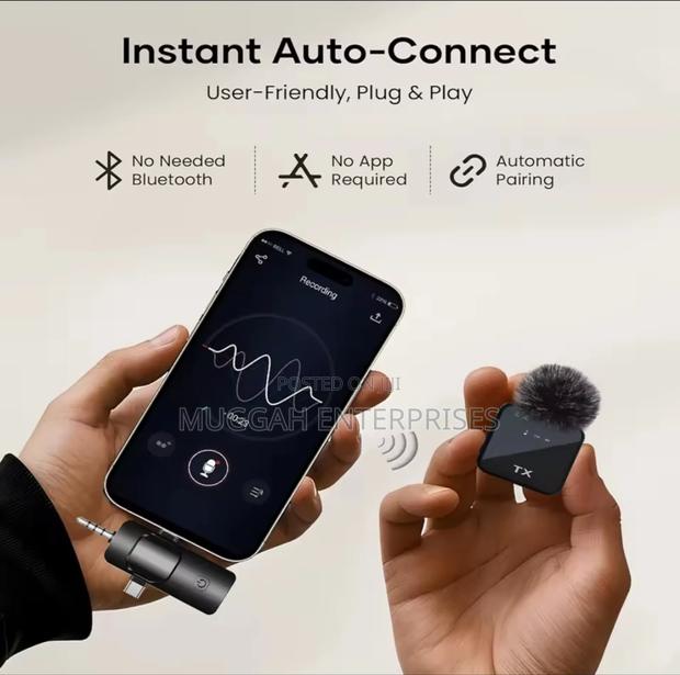 Wireless 3 in 1 Microphone for Android iPhone Type C - thumbnail 2
