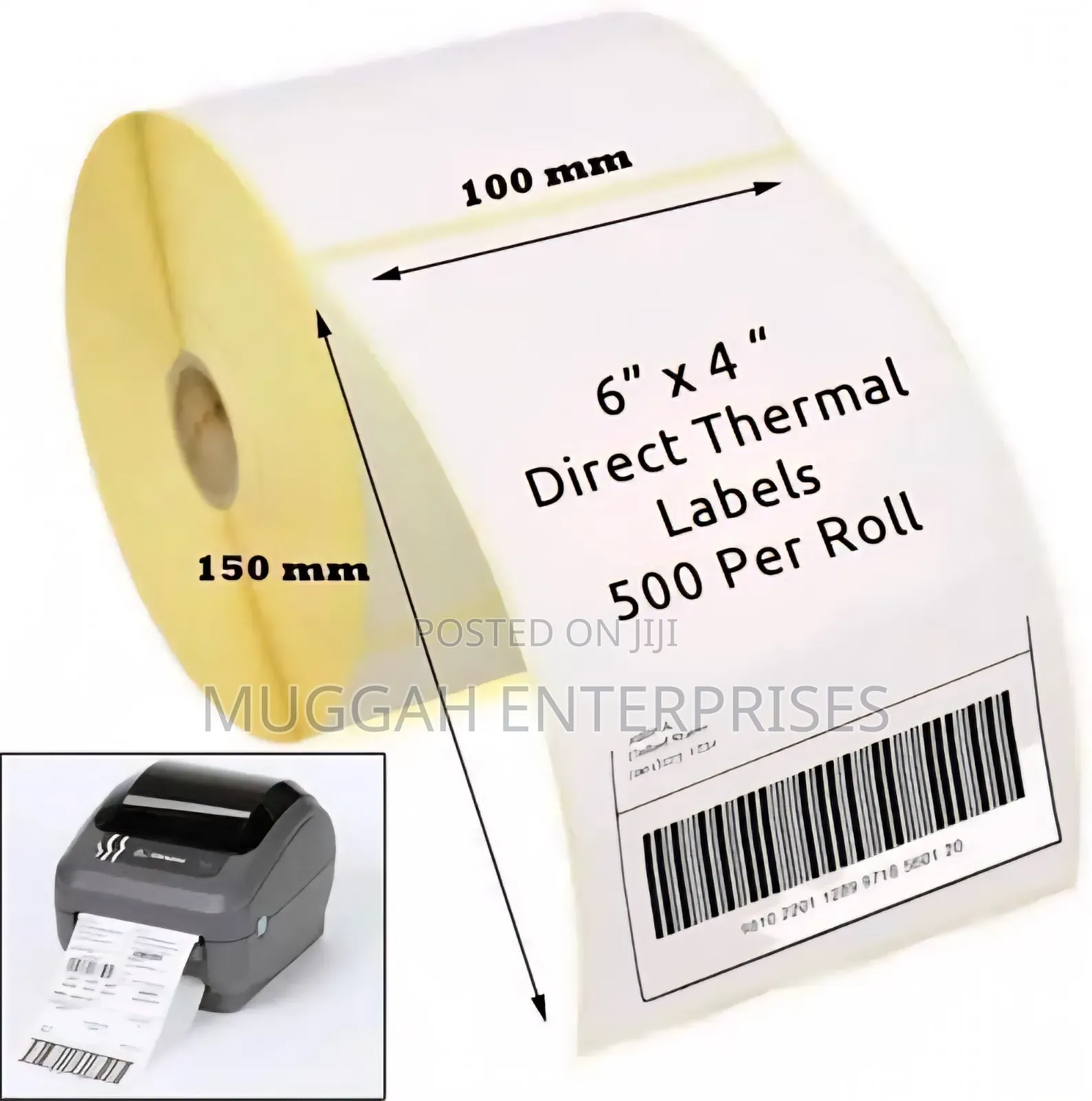 500pcs 4×6 Thermal Paper for Barcode Printing Sticker