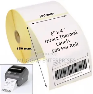 500pcs 4×6 Thermal Paper for Barcode Printing Sticker