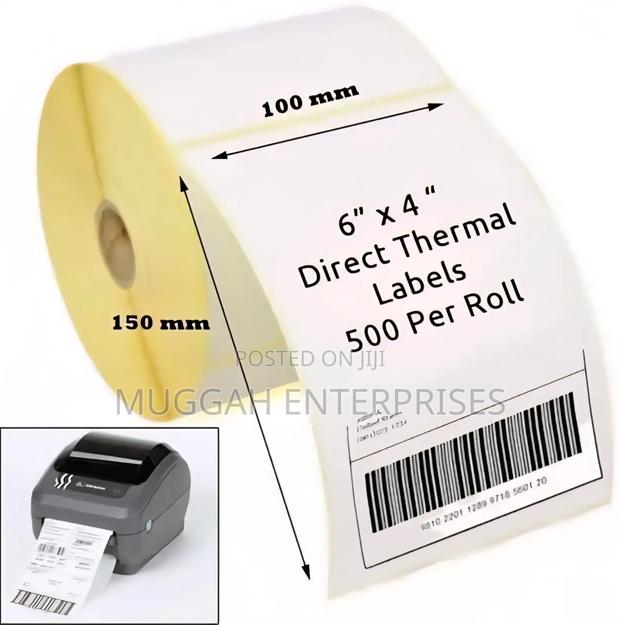500pcs 4×6 Thermal Paper for Barcode Printing Sticker - thumbnail 3