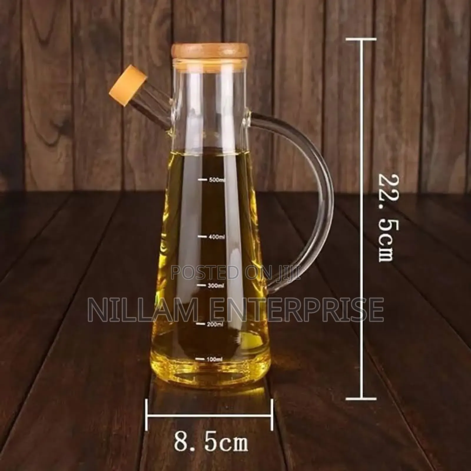 Oil Jar With Bamboo Lid