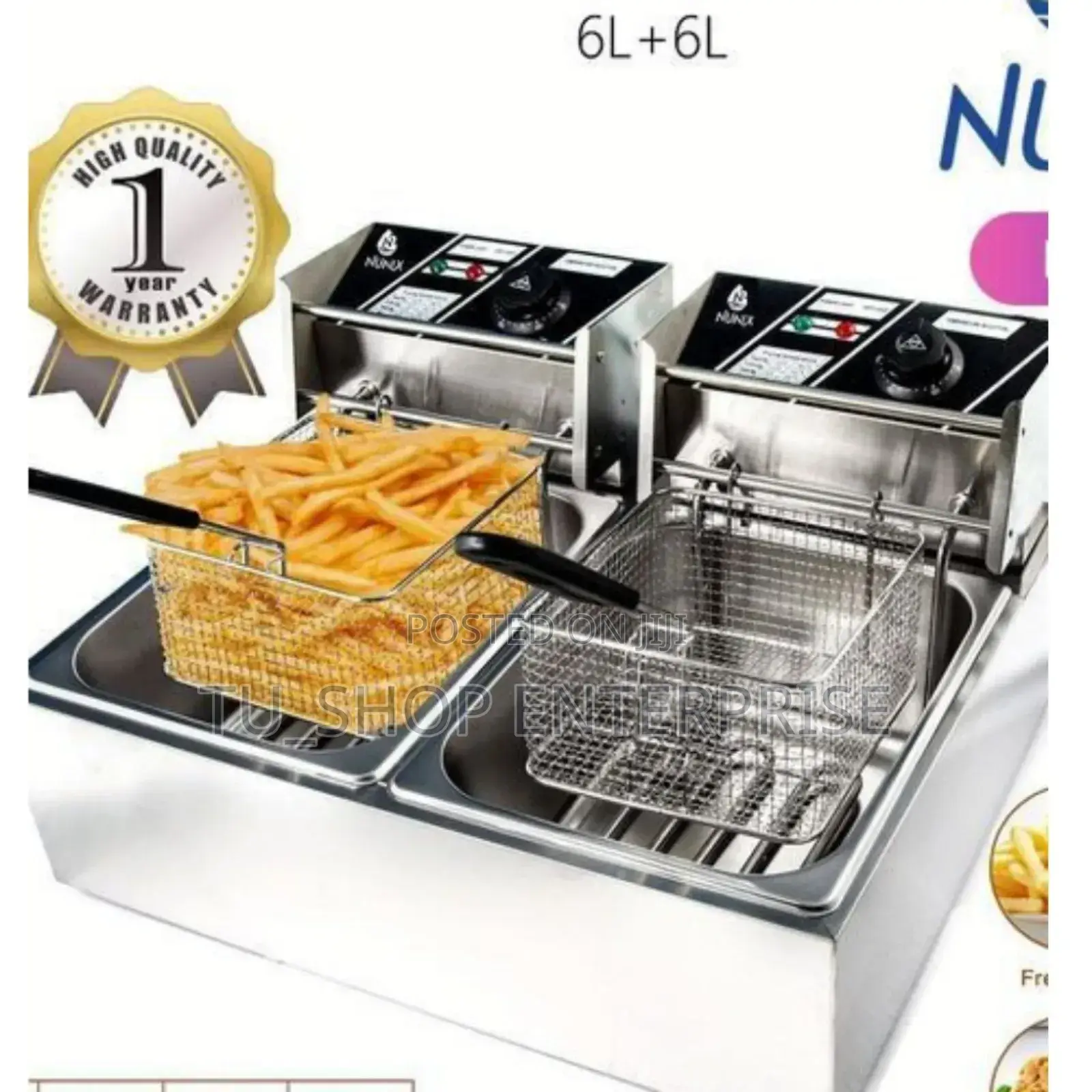 Fryer! Nunix Single Deep Machine - 6l-2500w