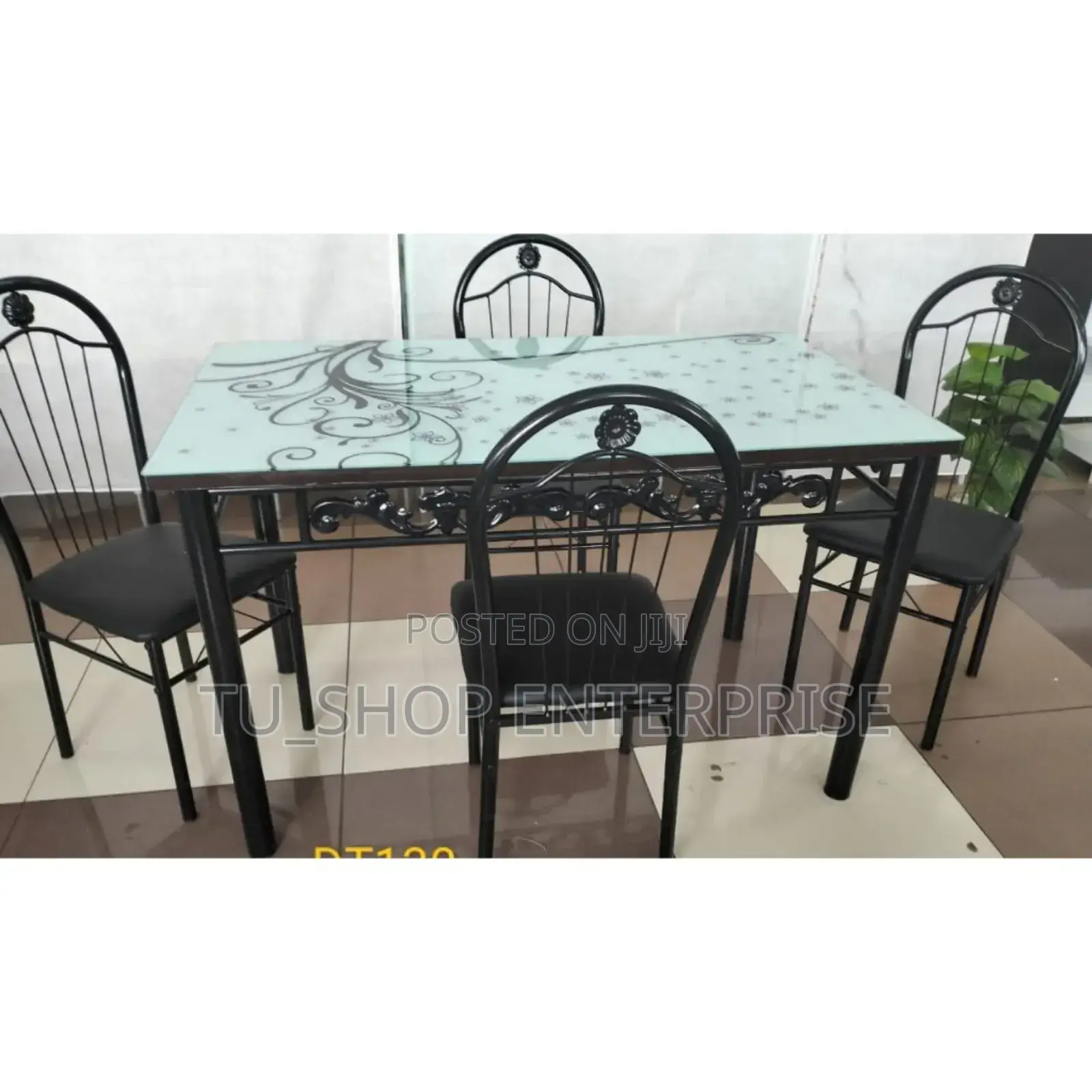 Executive White 4 Sitter Dinning Table