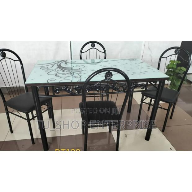 Executive White 4 Sitter Dinning Table
