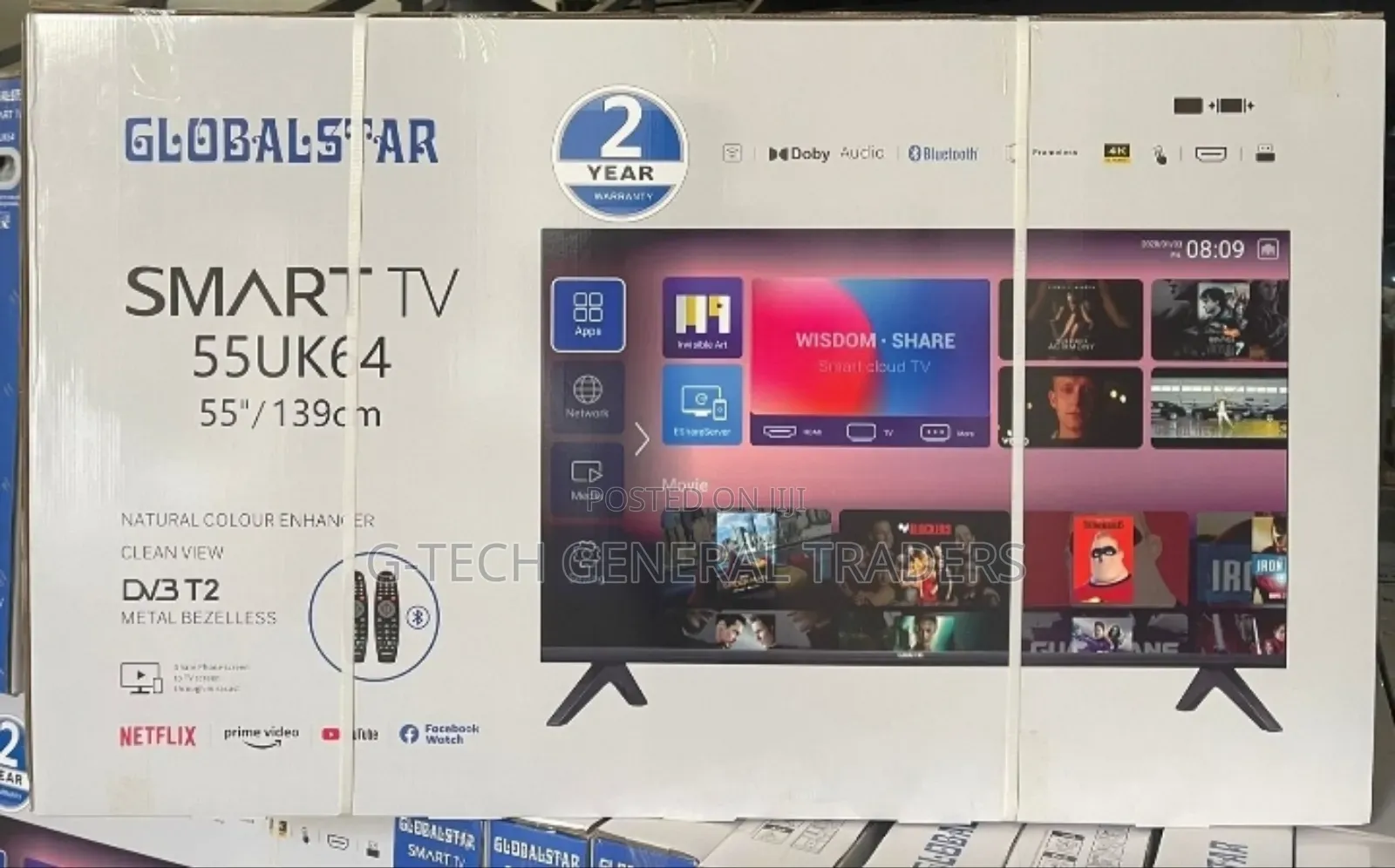 Globalstar 55inch Smart Android, Youtube, Netflix Led Tv