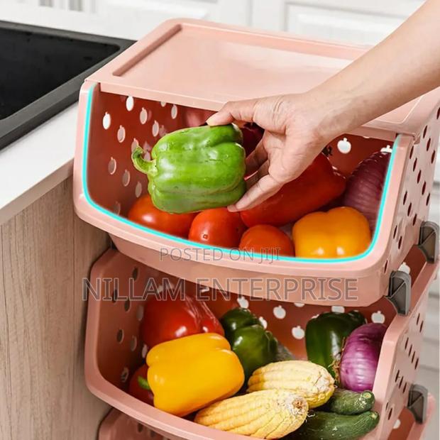 Vegetable Stackable Fruit Rack Storage Rack - thumbnail 3