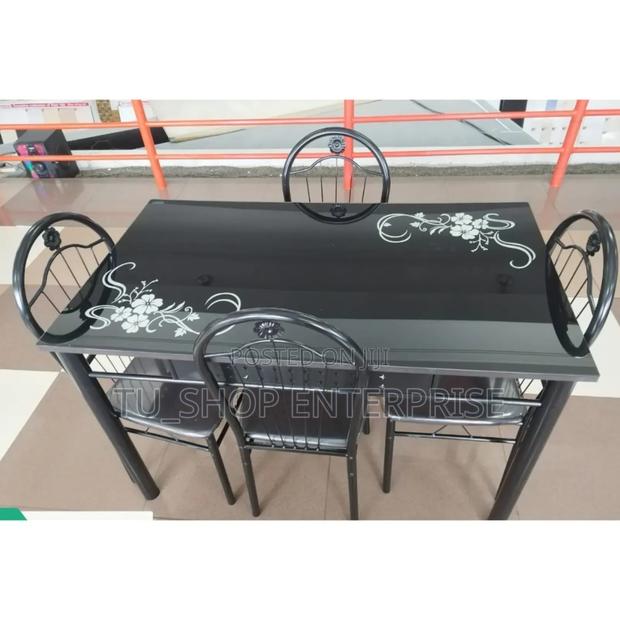 Dinning Table!!Executive Black 4 Sitter Dinning Table## - main view