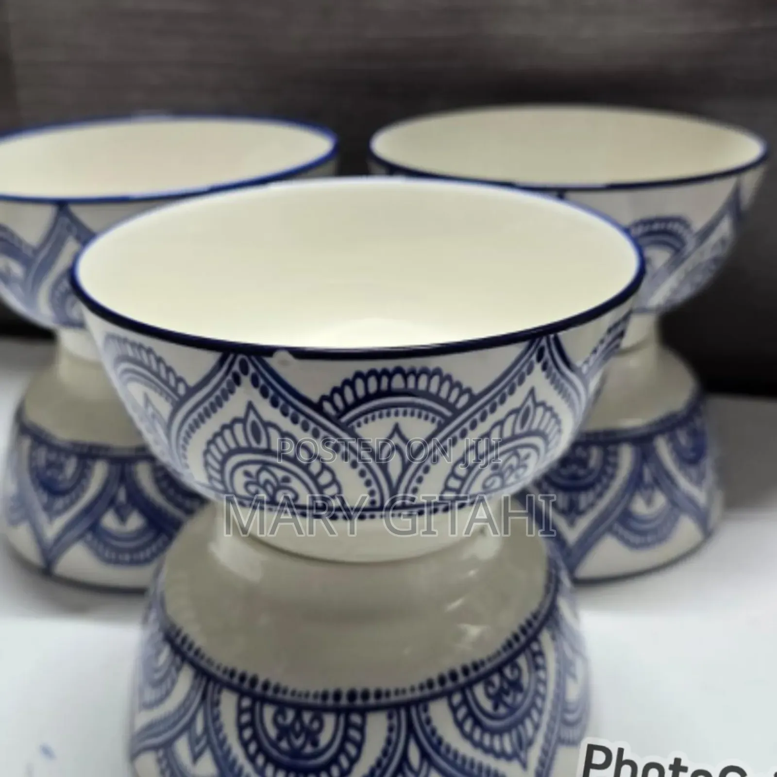 Multi Coloured 5.5inch Printed Bowls
