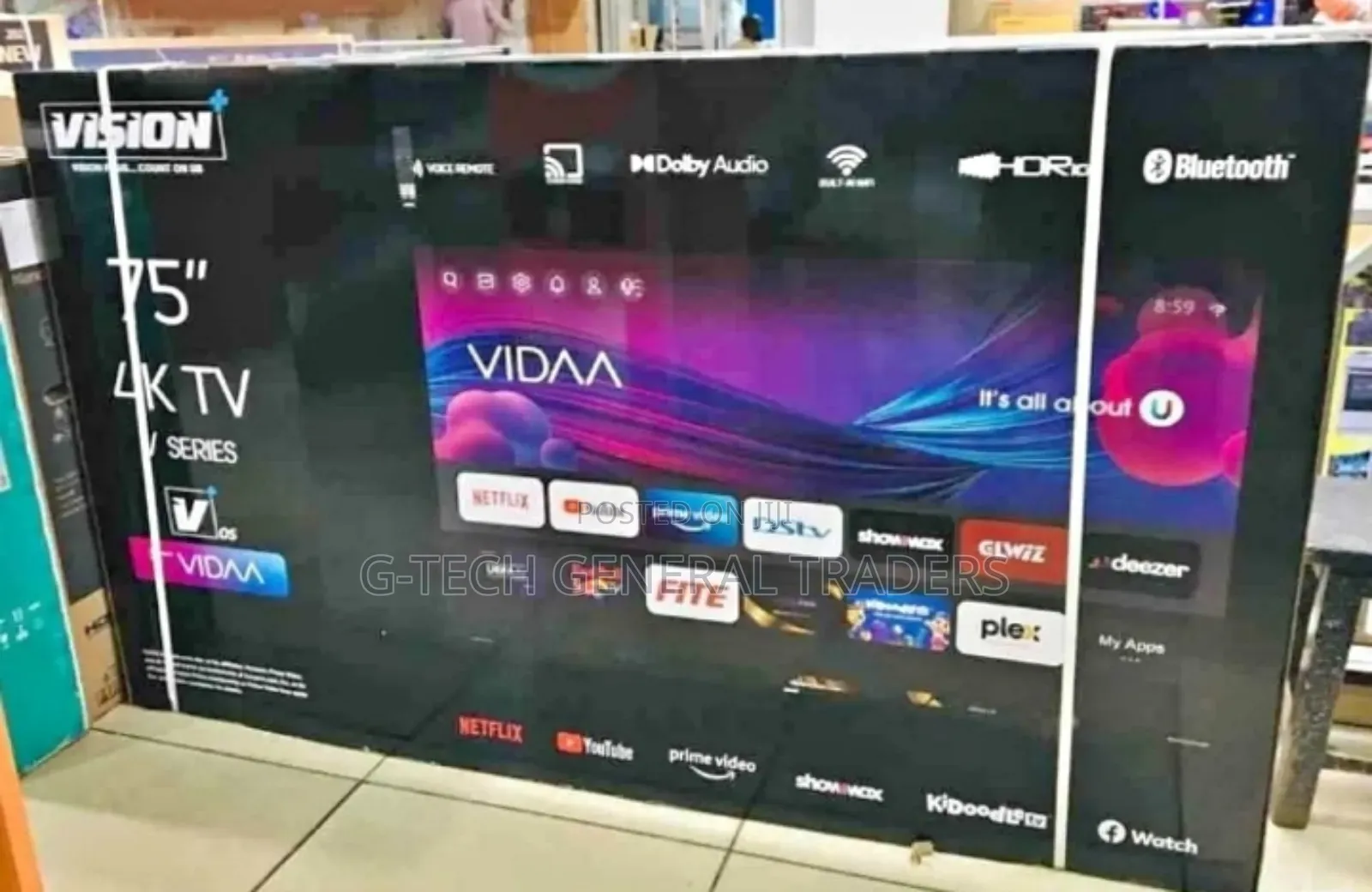 Vision 75inch Smart Uhd Frameless Tv
