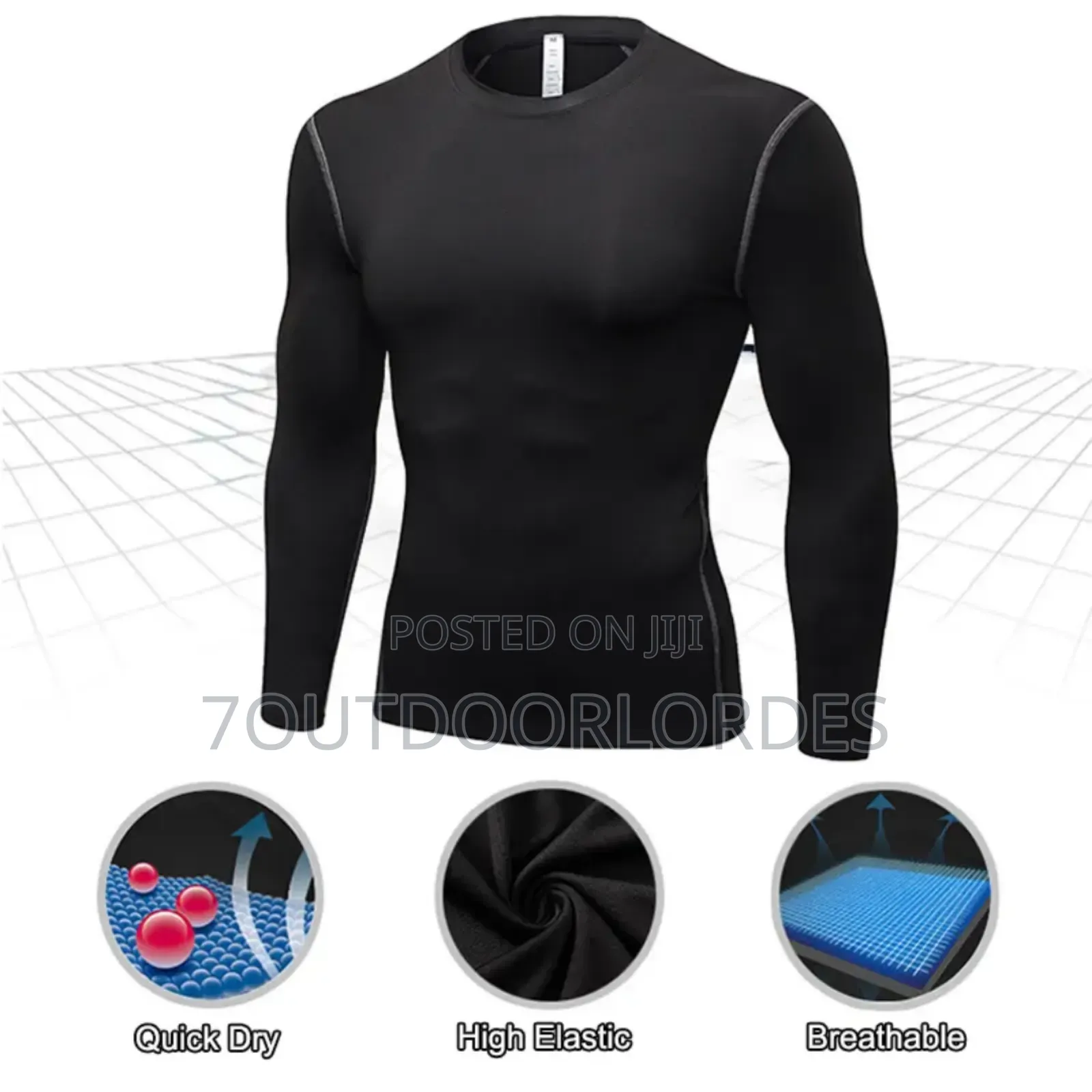 Long Sleeve Fitness Compression Tshirt