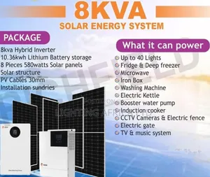 8kva Hybrid Inverter + 10.36kwh Lithium Off-Grid System