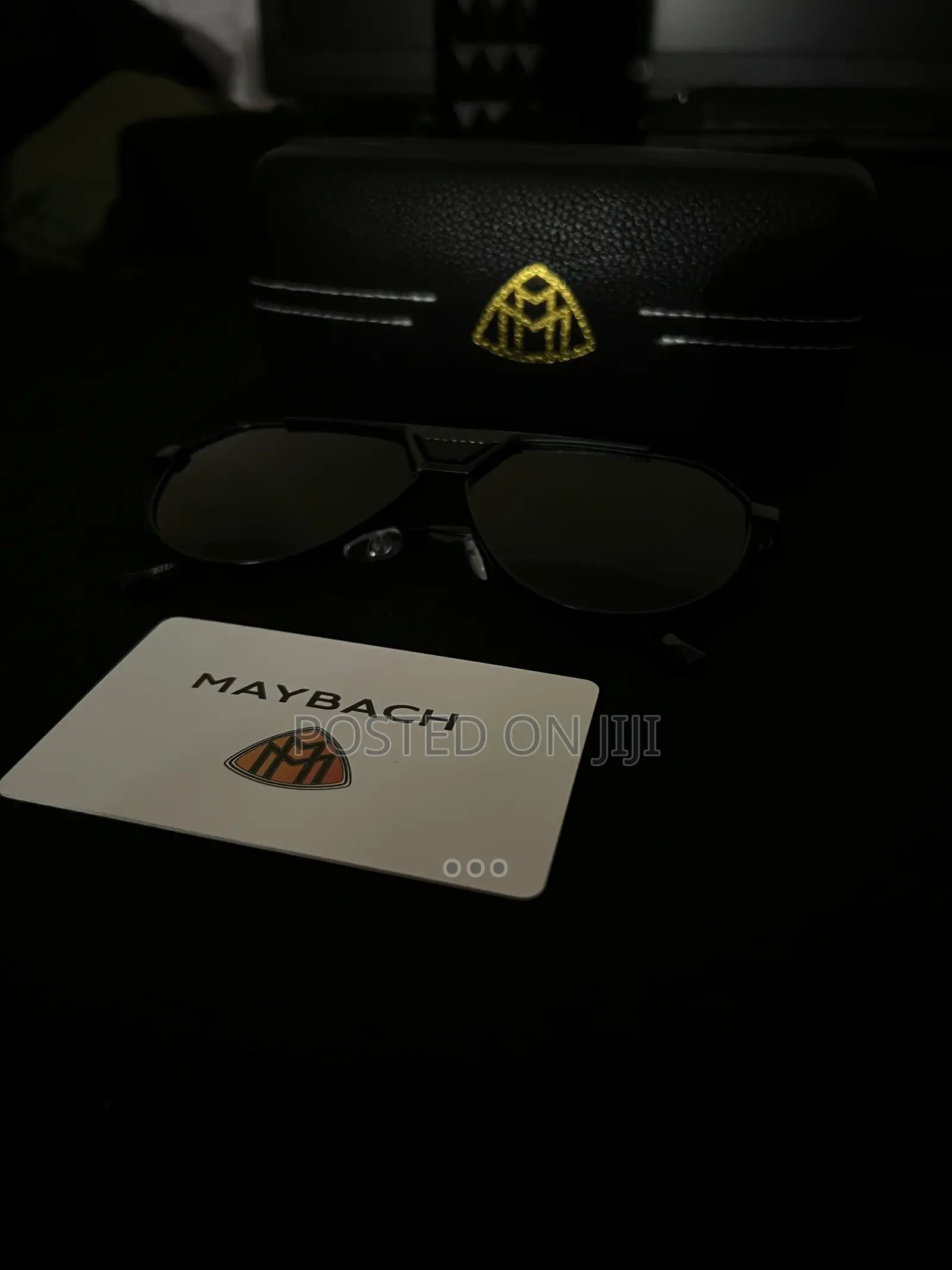 Brand New Maybach Platinum/Black Orbit Titanium Sunglasses