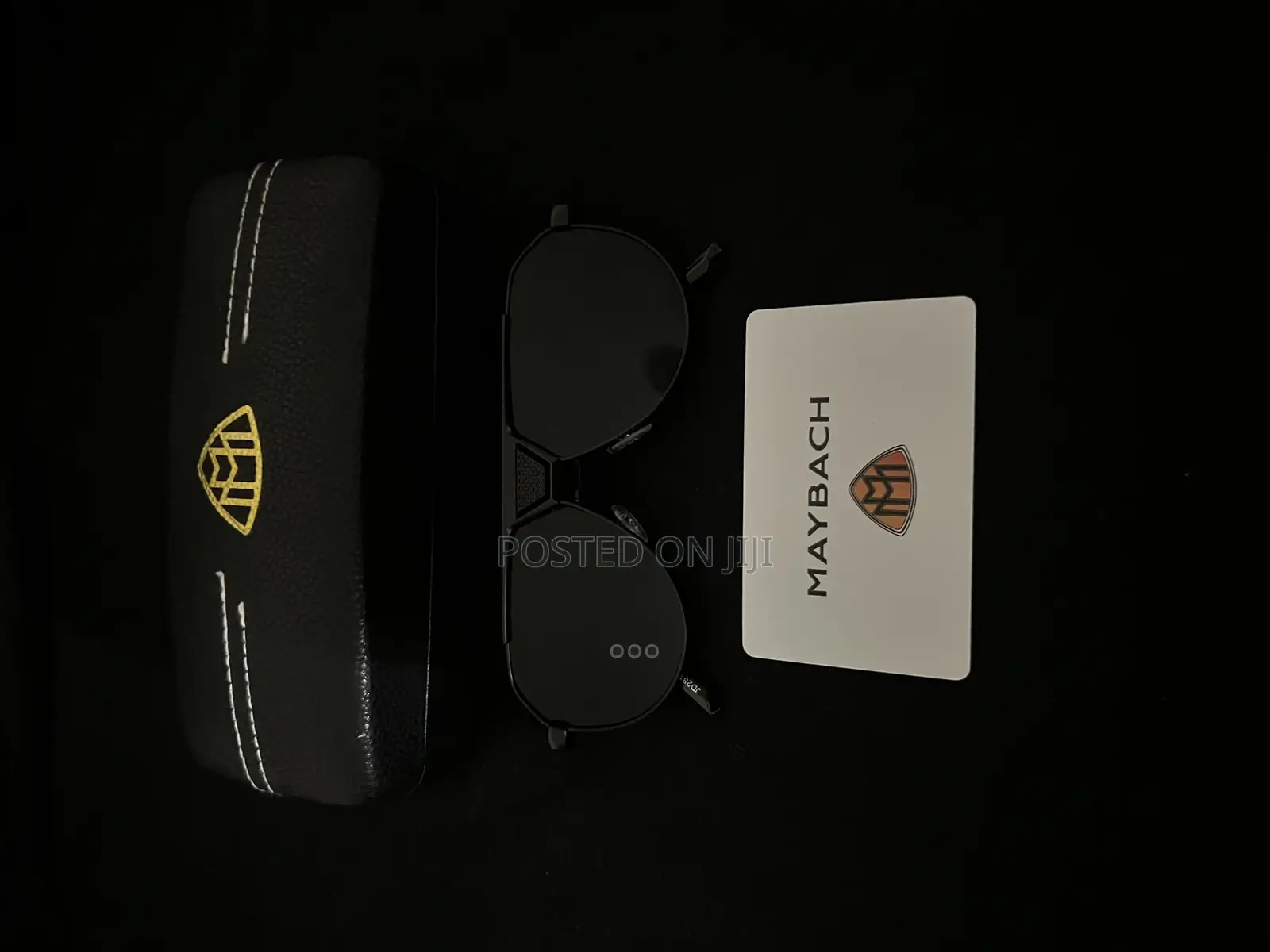 Brand New Maybach Platinum/Black Orbit Titanium Sunglasses