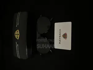 Brand New Maybach Platinum/Black Orbit Titanium Sunglasses