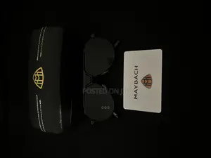 Brand New Maybach Platinum/Black Orbit Titanium Sunglasses