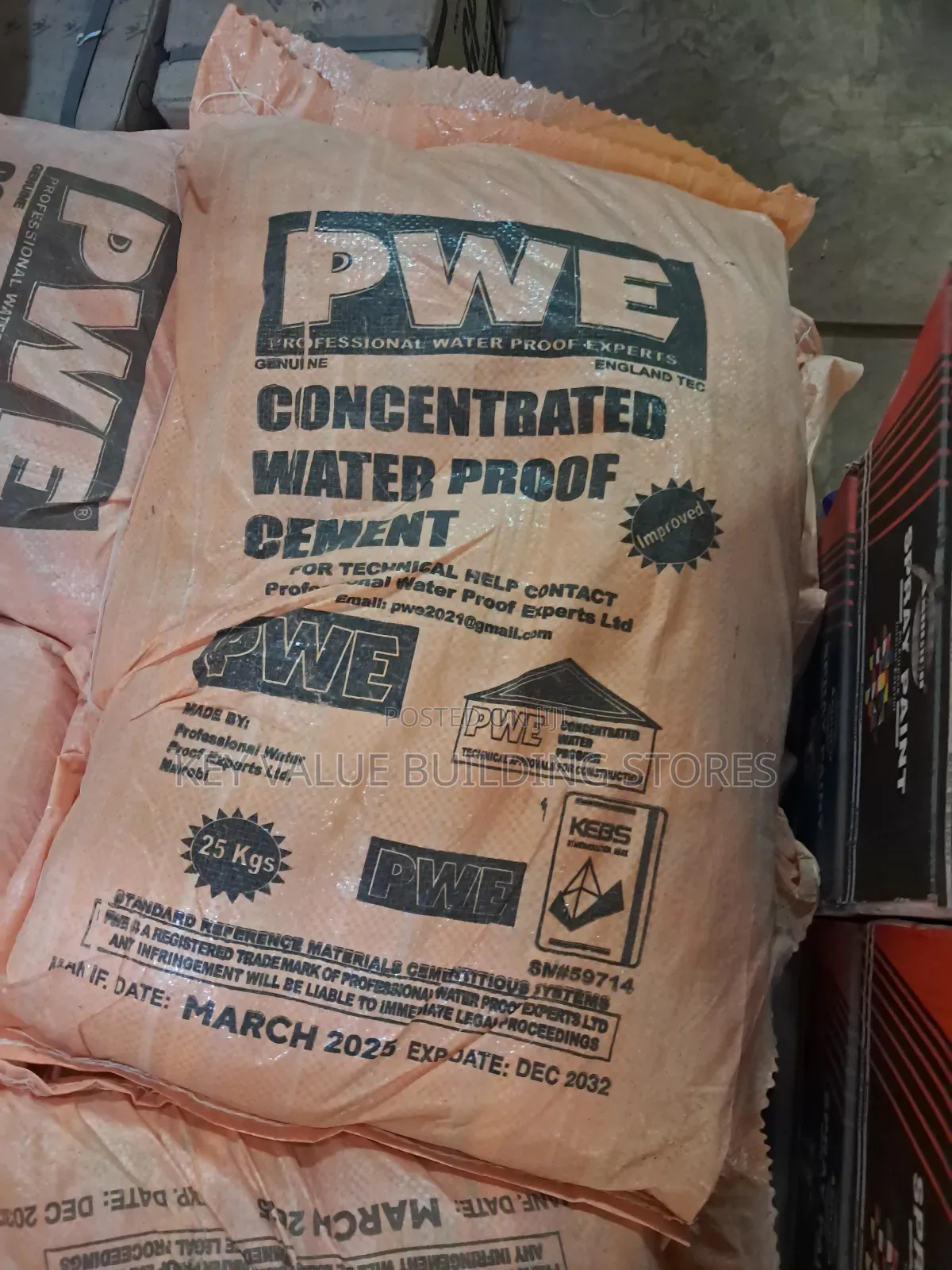 Concentrated Waterproofing Cement Pwe-25kgs