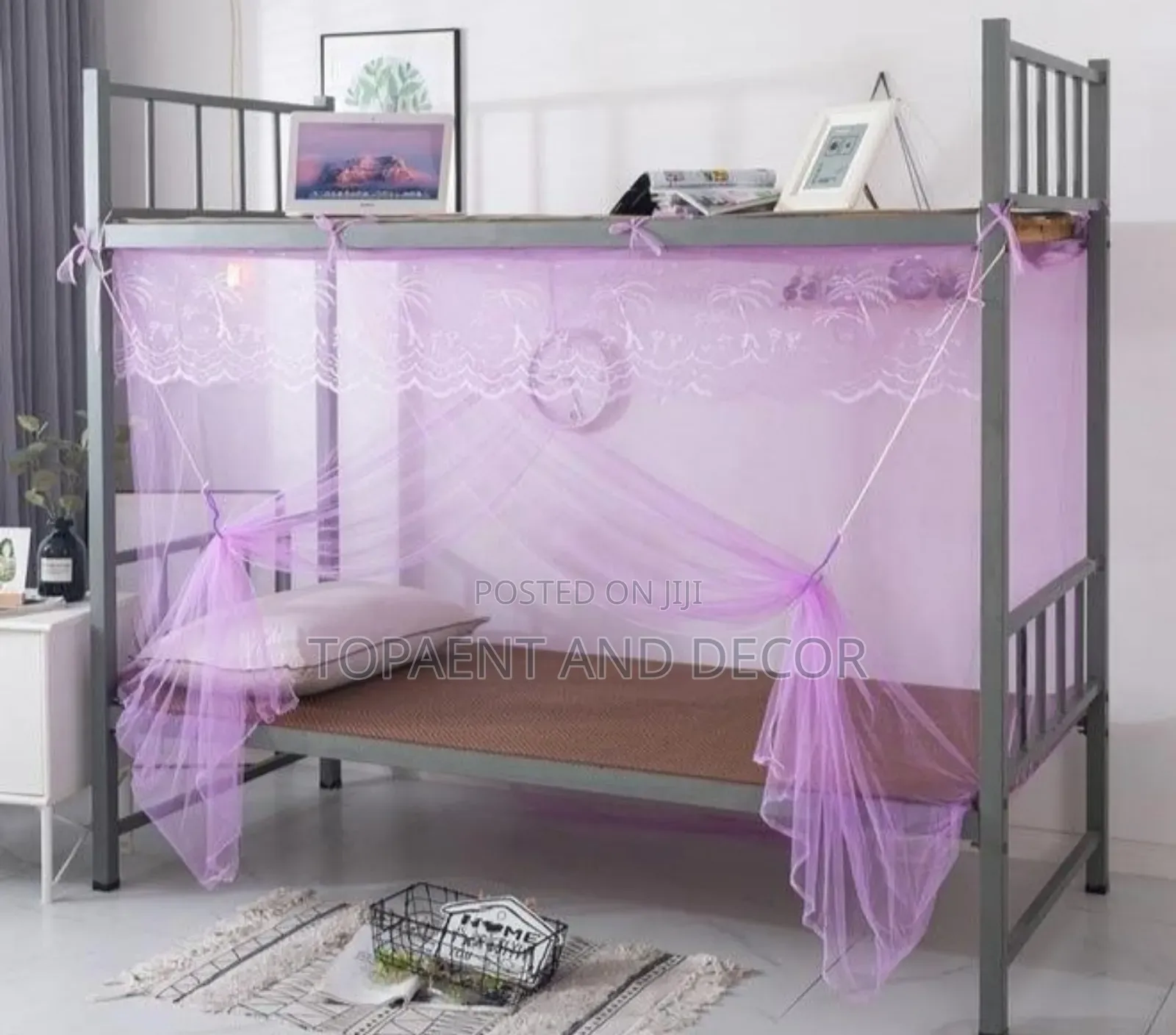 Top Square for Home Double Decker Bed Mosquito Net