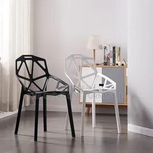 Modern Geometric Hollow Dining Chair Yf8kp