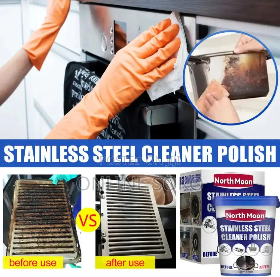 Stainless Steel Cleaner Polish Stain Remover Paste Cream