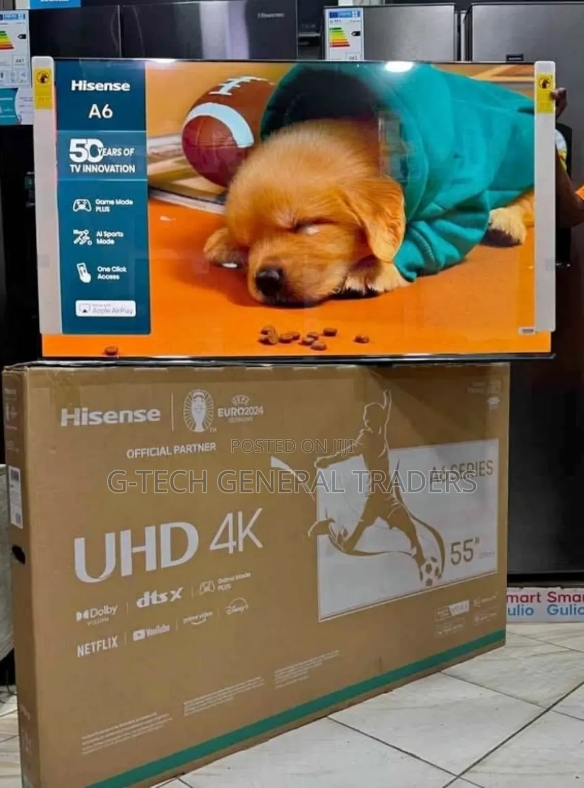 Hisense 55inch Uhd Smart Vidaa Frameless Tv