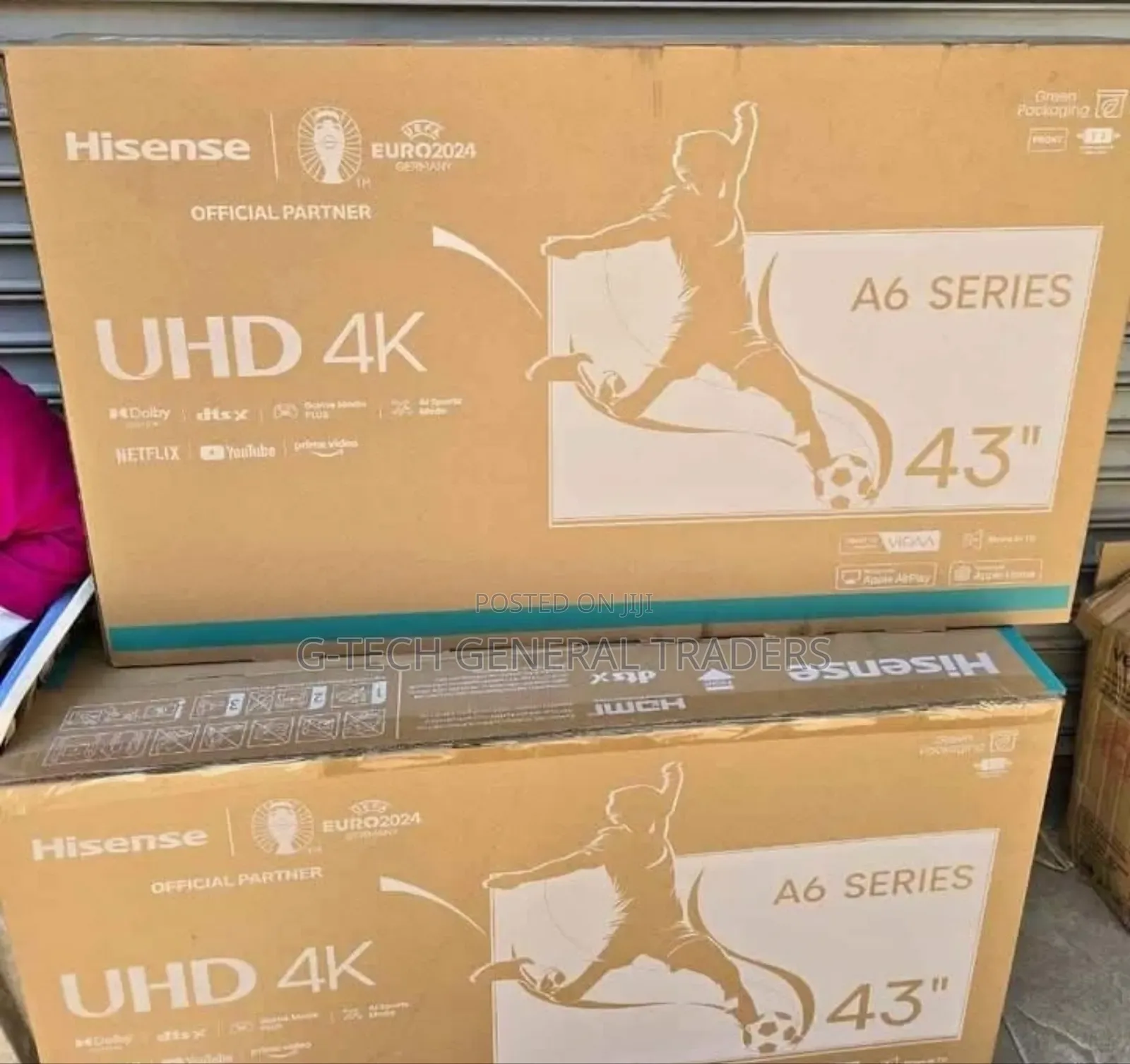 Hisense 43inch A6 Smart Vidaa, Youtube, Netflix Uhd Tv