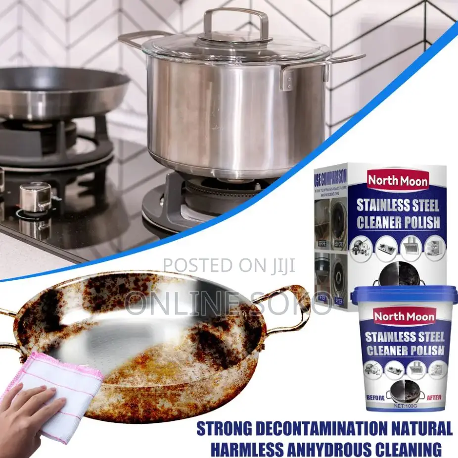 Stainless Steel Cleaner Polish Stain Remover Paste Cream