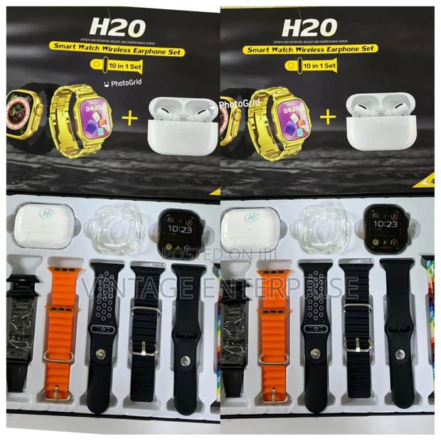 H20 Ultra Smart Watch With Wireless Bluetooth Earphones - thumbnail 2