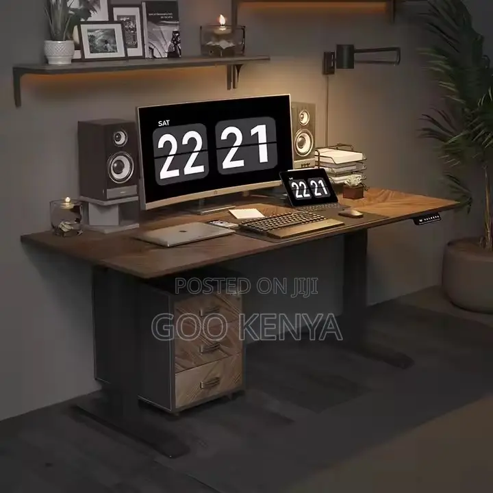 Office Desk ; Adjustable Height Sit Stand Desk