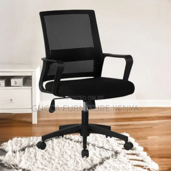 Office Chair: Office Chair With Portable Wheels and Armrest
