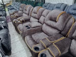 5seater Semi Recliner Chocolate