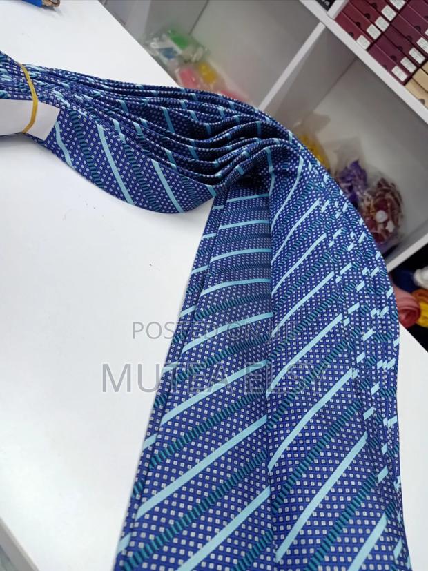 Navyblue,Skyblue White Striped Polycadot Single Toes - thumbnail 3