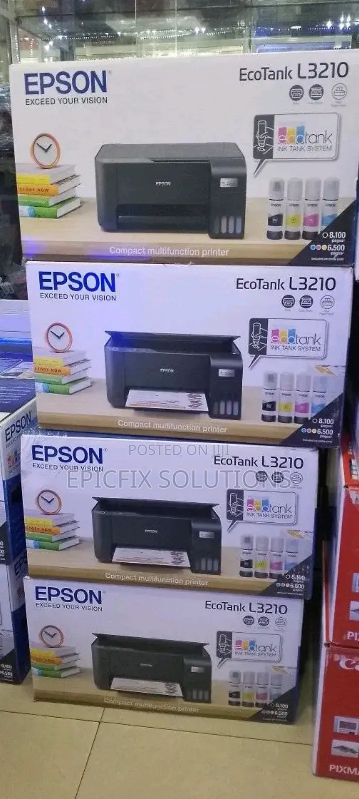 Ecotank,Exceed Your Vision With L3210 New