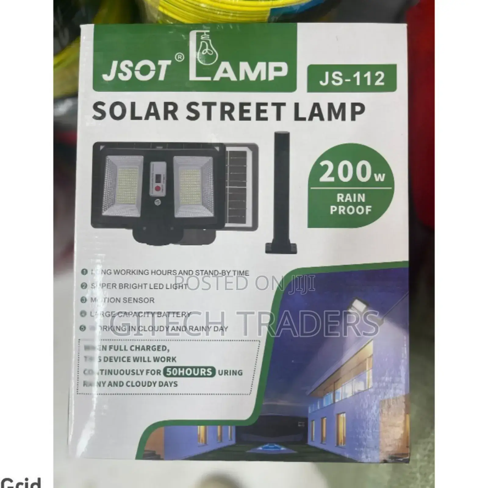 *Solar Js-112 200w* 
 Rain Proof
Motion Sensor