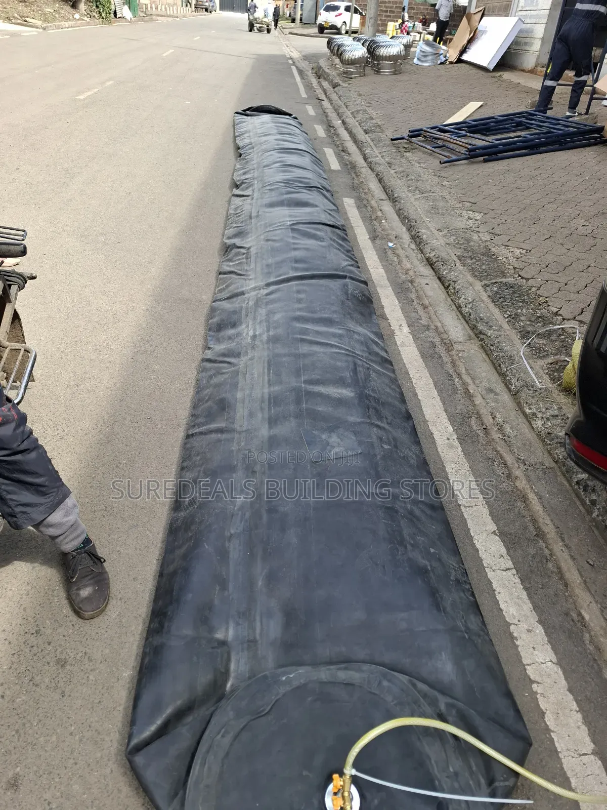 Culvert Making Inflated Rubber Balloon