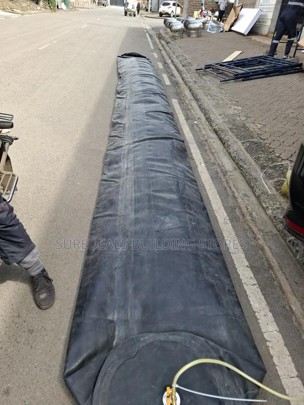 Culvert Making Inflated Rubber Balloon - main view