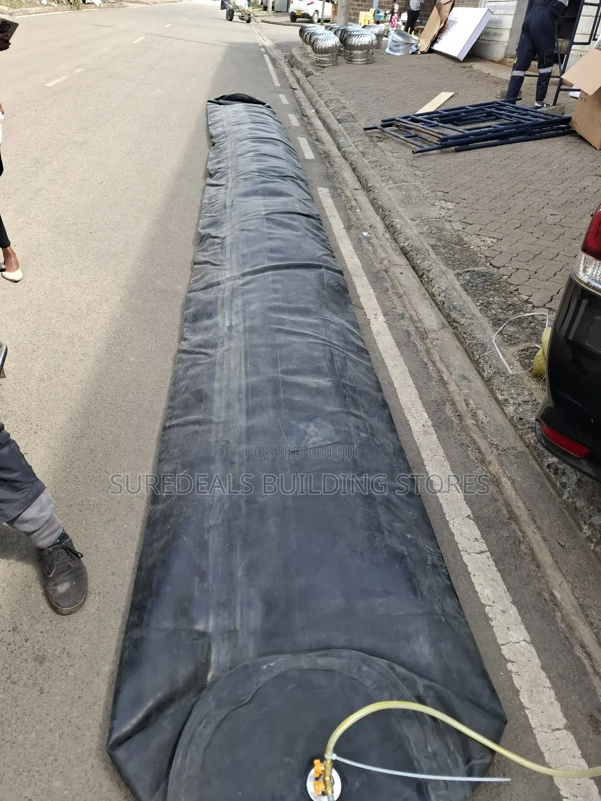 Culvert Making Inflated Rubber Balloon