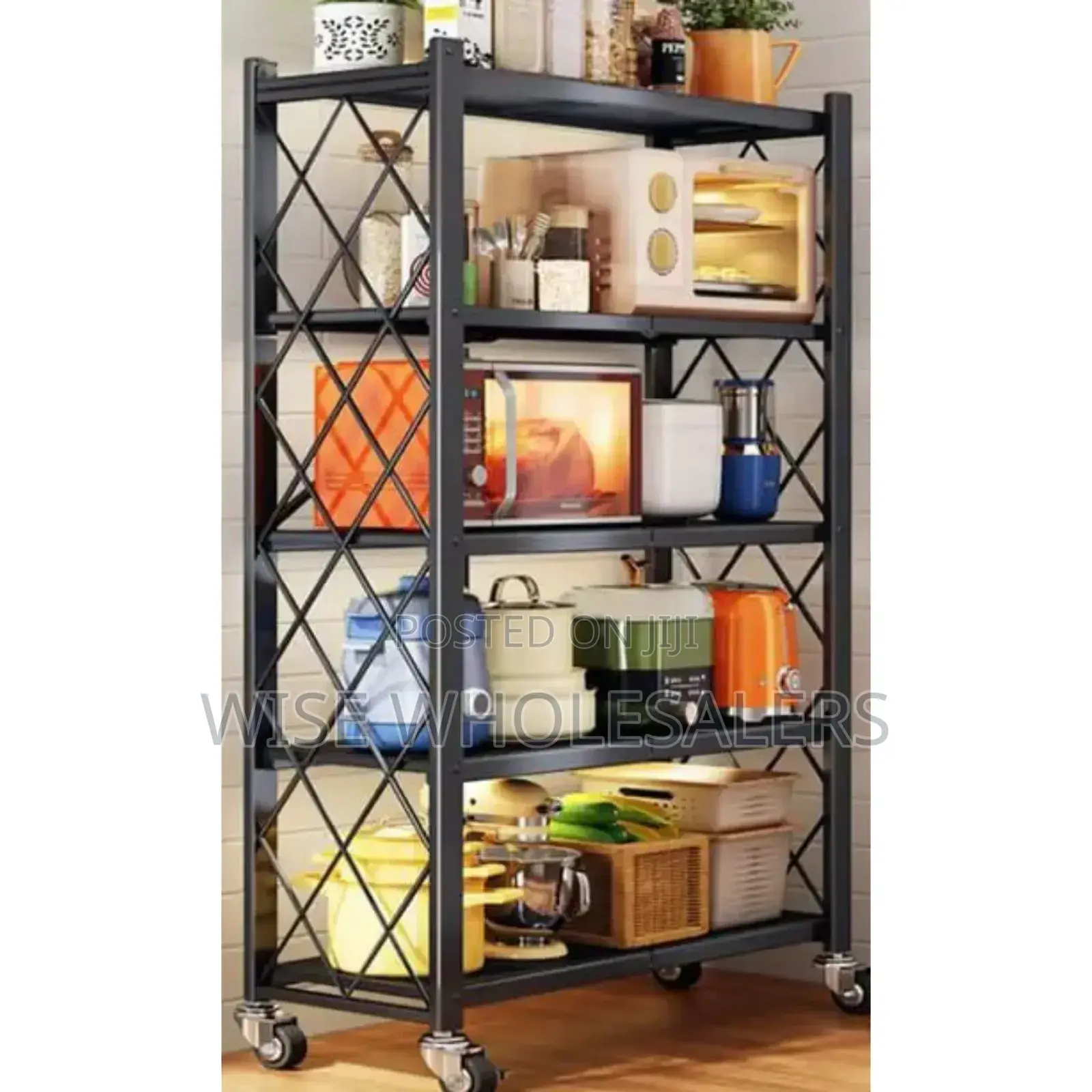 Foldable 5 Tier Storage Rack