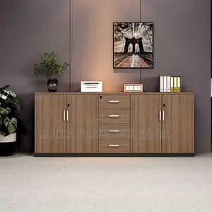 Cabinets:2-Door Composite Wood Office Credenza Cabinet