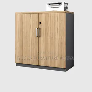 Cabinets:2-Door Composite Wood Office Credenza Cabinet