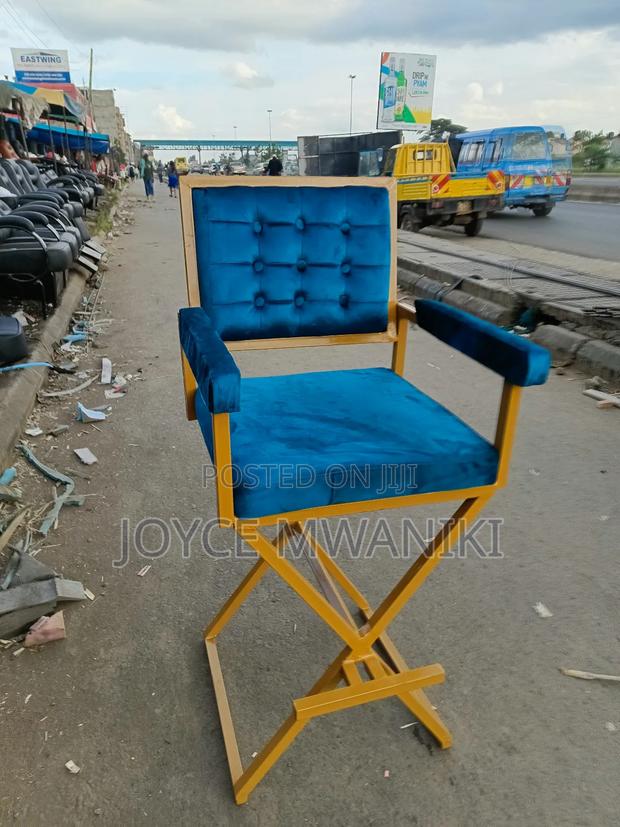 Makeup Seat, Turkish Blue and Gold  - main view