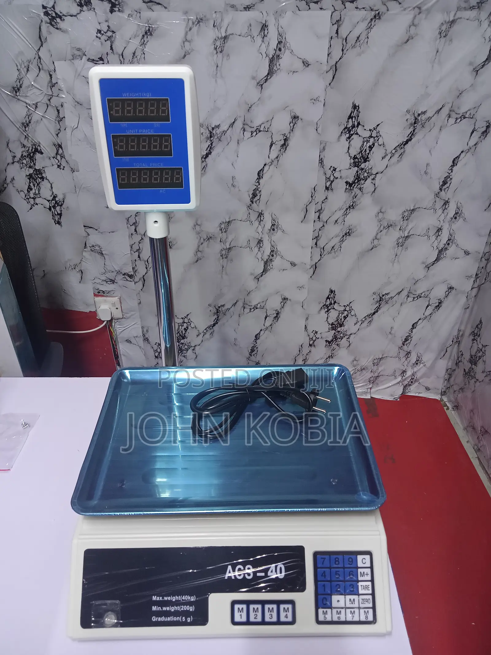 Acs 40kg Electronic Digital Weigh Scale (With Arm)