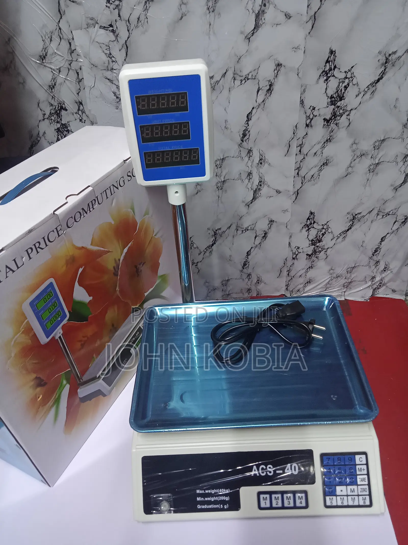 Acs 40kg Electronic Digital Weigh Scale (With Arm)
