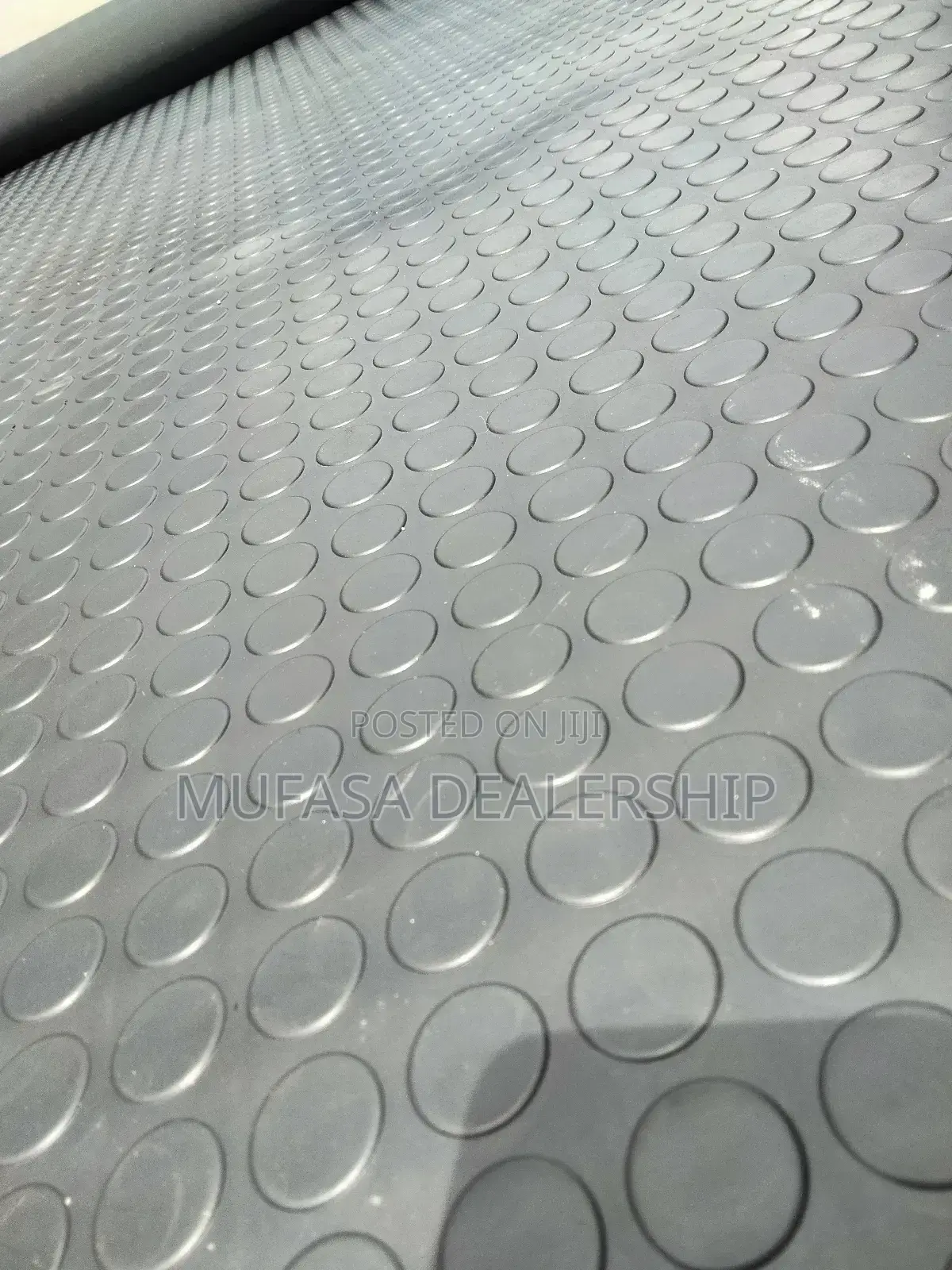 Excellent Anti-Slip Coin Rubber Mats (Black)