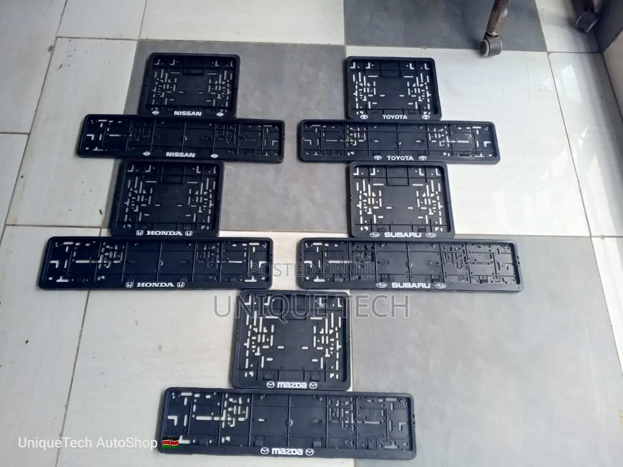 New Generation Plastic Number License Plate Holder Frame