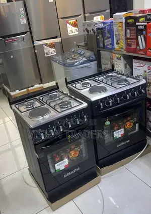 Black 50*55 Globalstar 3+1 Standing Cooker With Electrc Oven