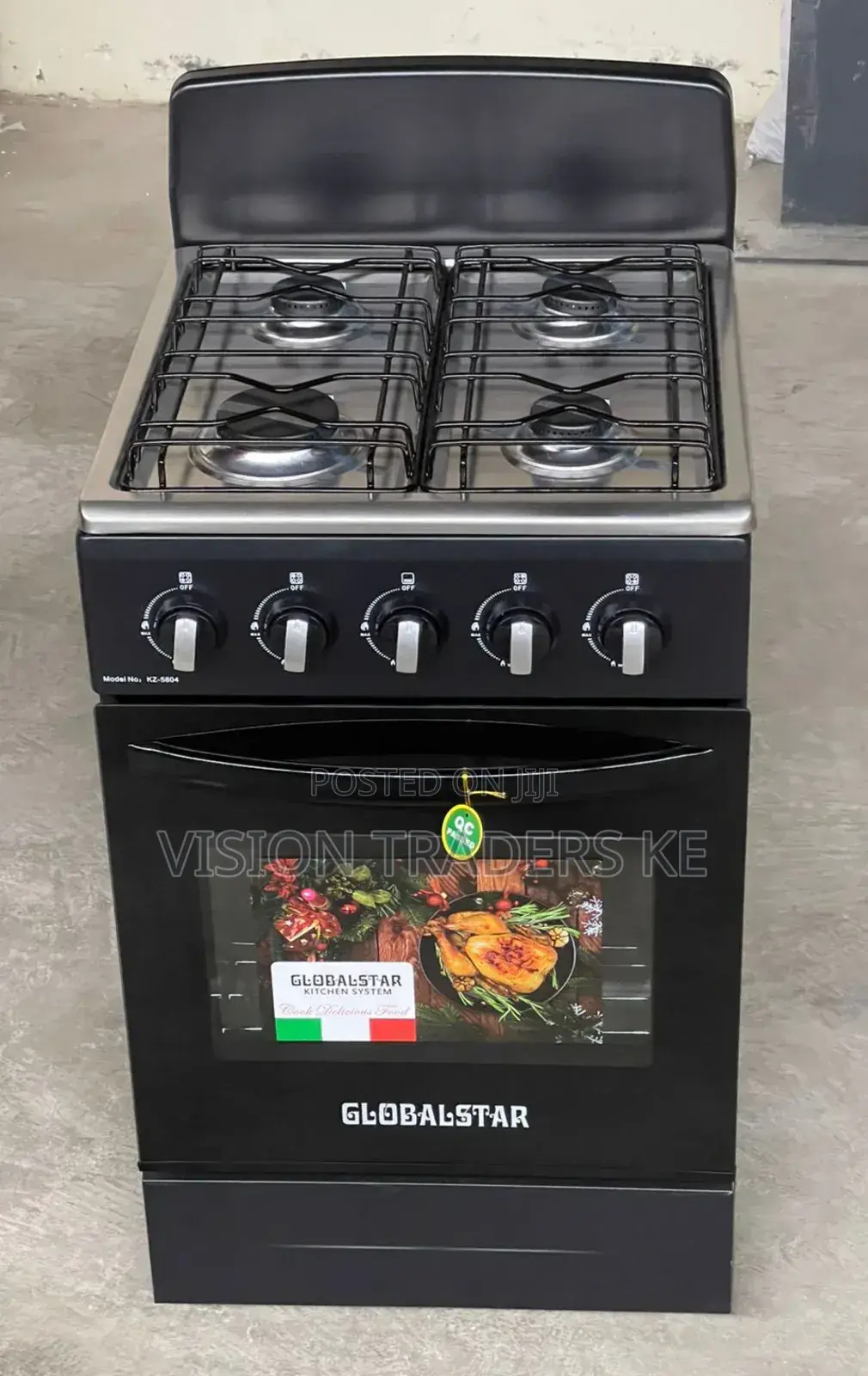 Globalstar 50×55 4 Gas Burner Standing Cooker With Gas Oven